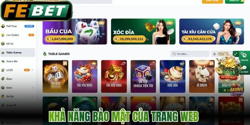 Câu Hỏi Thường Gặp Về FEBET - Tổng Hợp Faqs Nhiều Nhất 2 Khả năng bảo mật của trang web