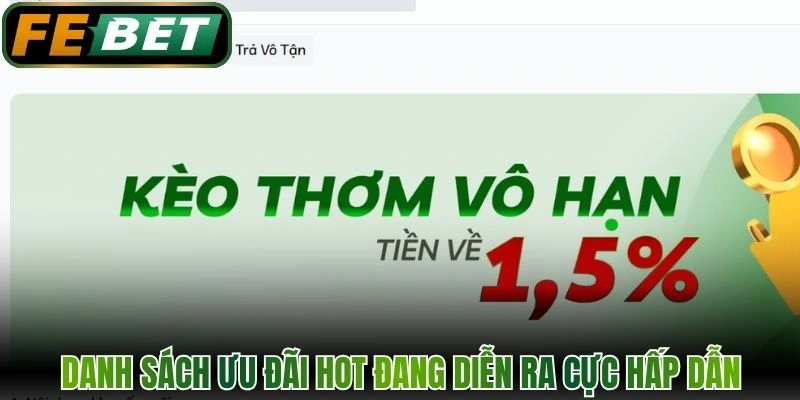 Danh sách ưu đãi hot đang diễn ra cực hấp dẫn