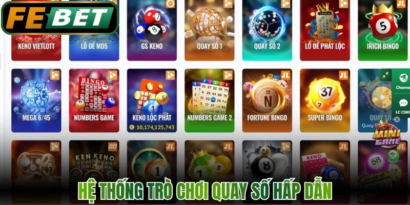Hệ thống trò chơi quay số hấp dẫn